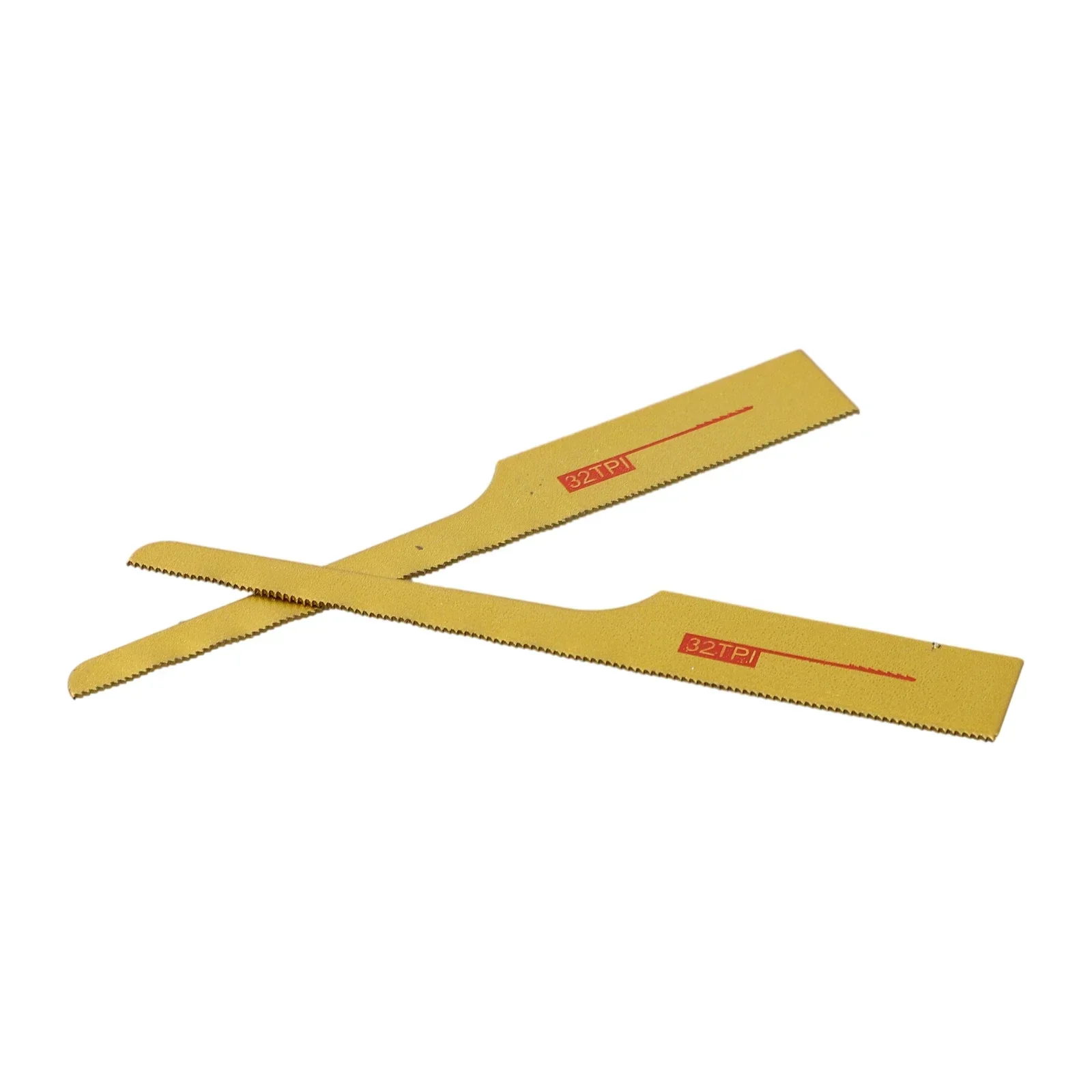 32-tooth Pneumatic Saw Blades Air Tool Gold 10Pcs For Wood Fiberglass Plastic Sheet Metals Cutting Reciprocating Saw Blades