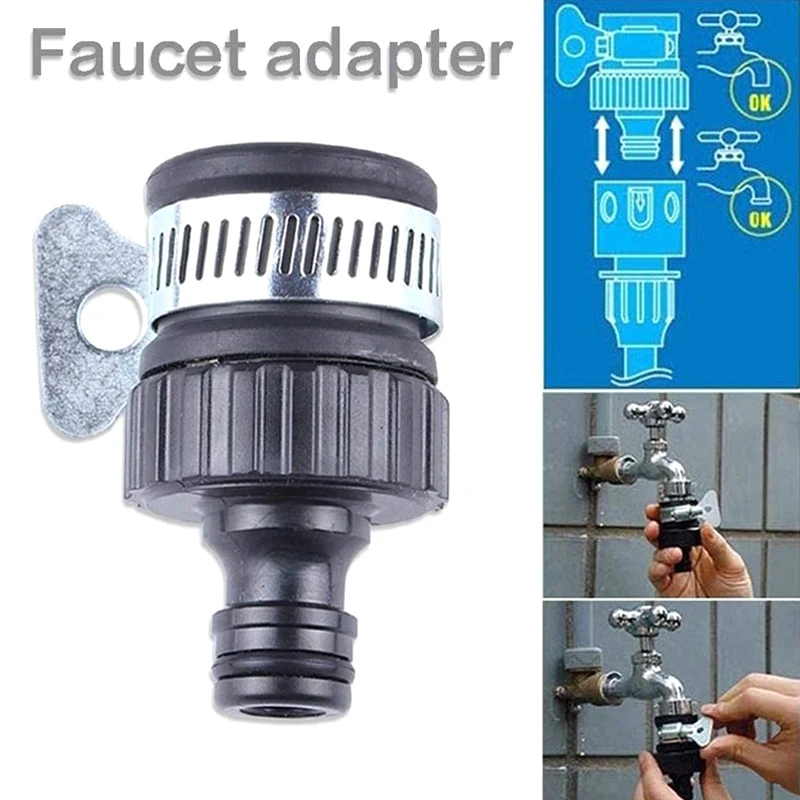 Durable Universal Water Faucet Adapter Plastic Hose Fitting Quick Connect Fitting Tap For Car Washing Garden Irrigation water faucet adapter