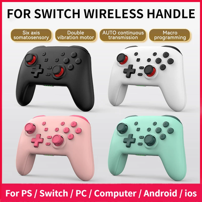 S07 Controller Di Gioco Wireless Compatibile Con Bluetooth Gamepad Per Joystick Console Switch Con Vibrazione Per Ps4/Pc/Android/Ios