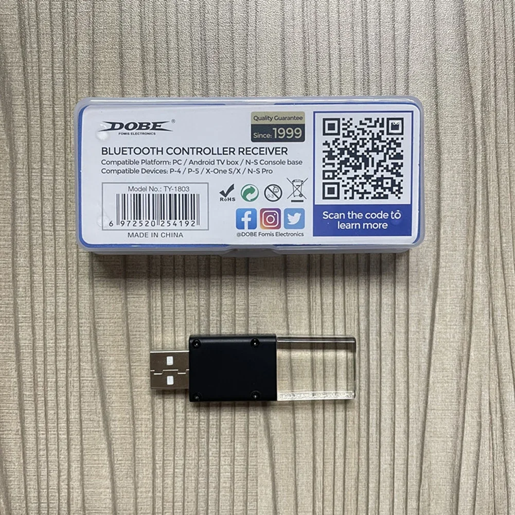 TY-1803 USB 리시버, 스위치 PS5 Xbox One S/X 콘솔용, 블루투스 호환 5.0 무선 컨트롤러, 게임패드 어댑터 리시버