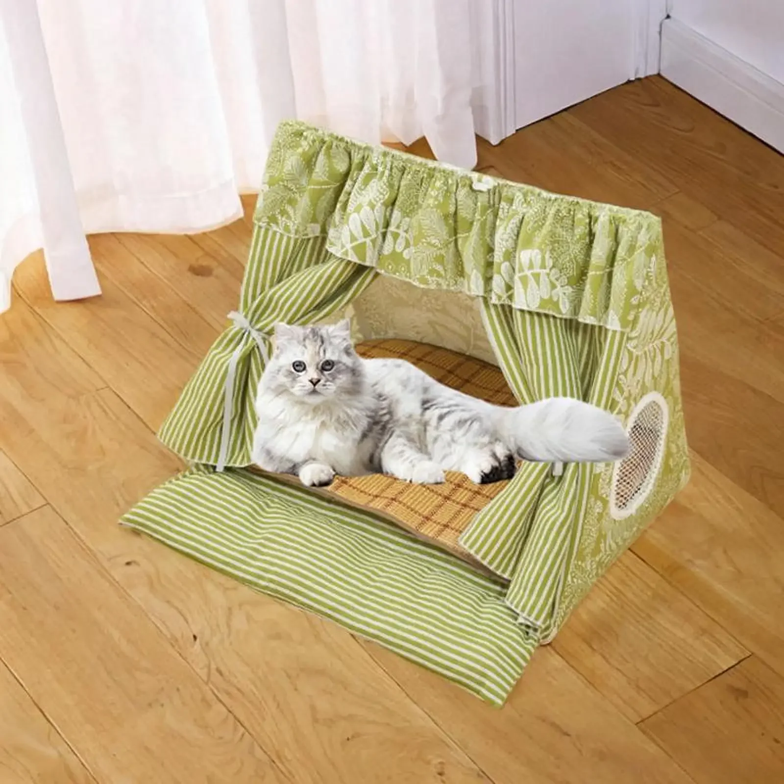 Cat Tent House Dog Tent Summer Cave Cute Nest, Washable Breathable Window Cat Bed Teepee for Cats Kitten Cat Tent House Dog Tent Summer Cave Cute Nest, Washable Breathable Window Cat Bed Teepee for Cats Kitten