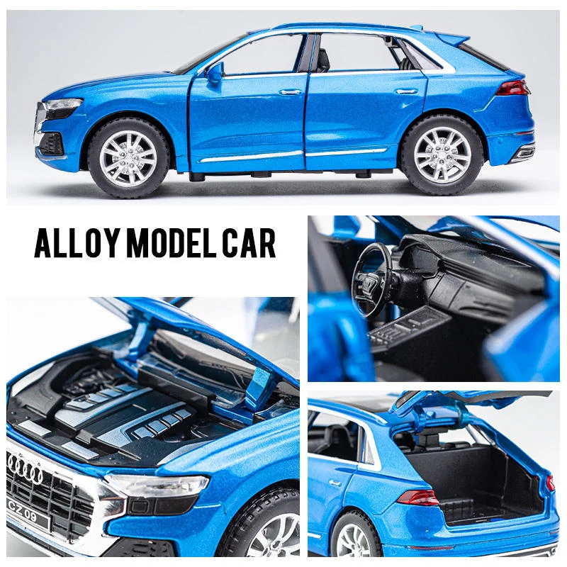1:32 AUDI Q8 SUV Alloy Car Model Simulation Diecasts Metal
