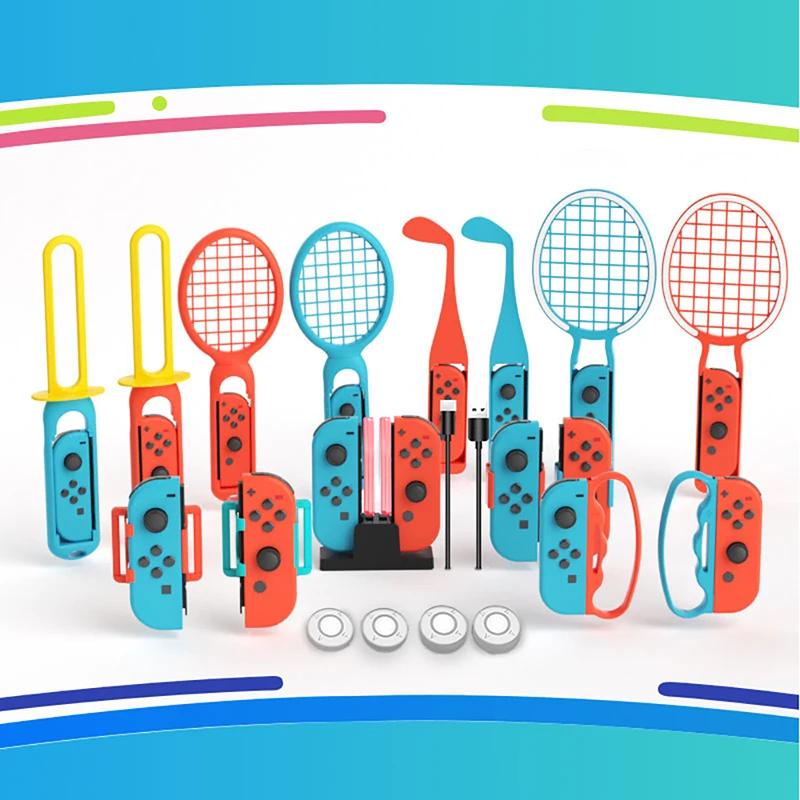 Accessories for Switch Sports-20 in 1 Accessories Bundle for Nintendo Switch Sports, Family Kit Compatible with Switch/Joy-Con