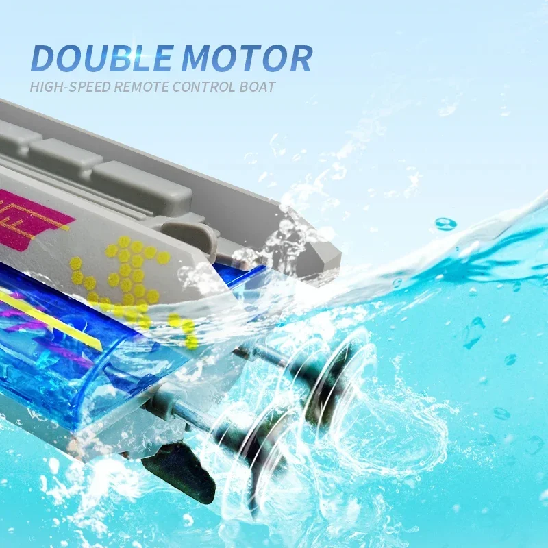 High Speed RC Boat Toy with Dual Remote Control