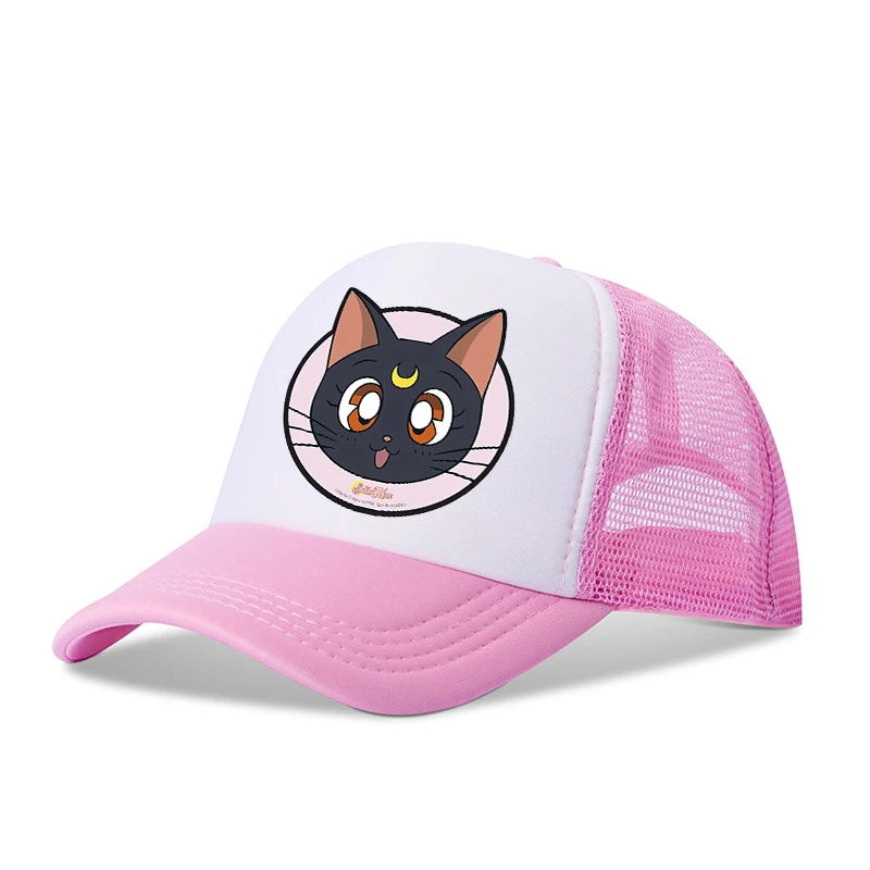 Sailor Moon Children Girls Baseball Cap Hip Hop Dome Summer Hat Cartoon Anime New Kids Birthday Cute Gifts Adjustable Breathable