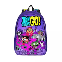 Teen Titans Go Family Backpack for Boy Girl Kids Student School Bookbag Daypack Preschool Primary Bag Sports 1