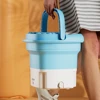 Portable Mini Washing Machine Foldable Underwear Socks Baby Clothes Washer with Dryer Bucket Travel Appliance Cleaning Tool 1