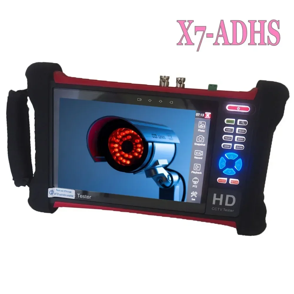 H.265 4K Wanglu CCTV Tester X7 8MP TVI CVI AHD SDI CVBS IP Camera Monitor with Cable tracer,UTP/RJ45 Cable Test v show 300w led profile light with zoom for theater studio stage aging test and double check