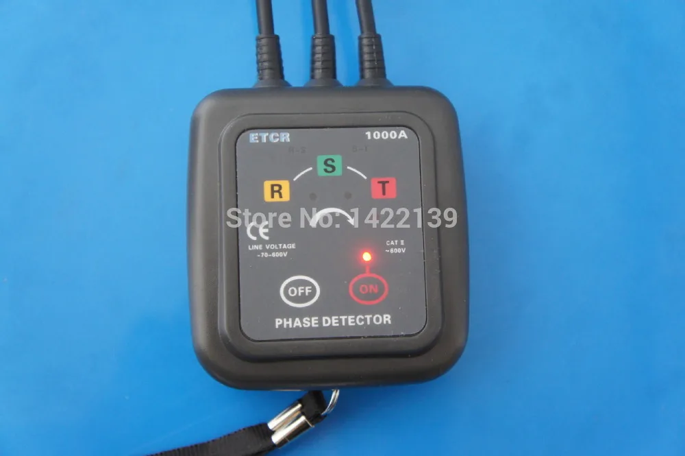 ETCR1000A Non-Contact 3 Phase Rotation Tester Digital Phase Sequence Indicator for Industrial Electrical Testing detail image 6