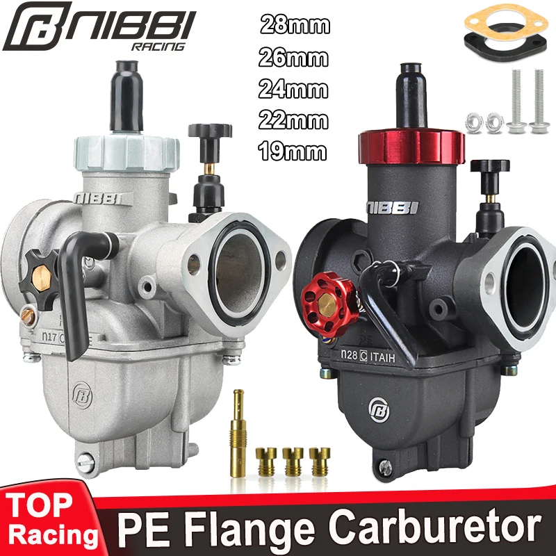 NIBBI-PE19mm-PE22mm-PE24mm-PE26mm-PE28mm-Flange-Carburetor-for ...