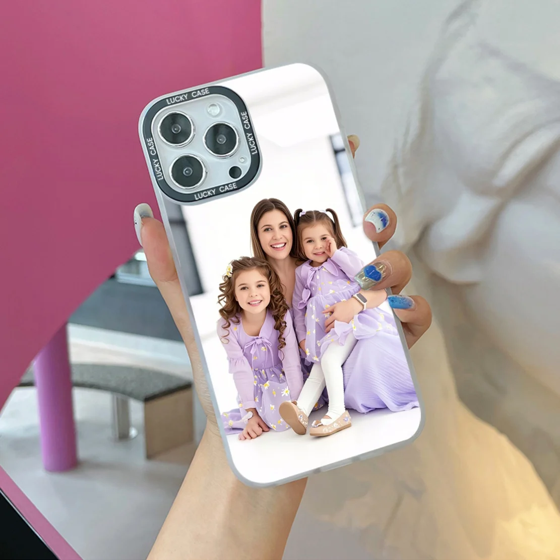 Customizable Shockproof Phone Cover with DIY Photo Personalization