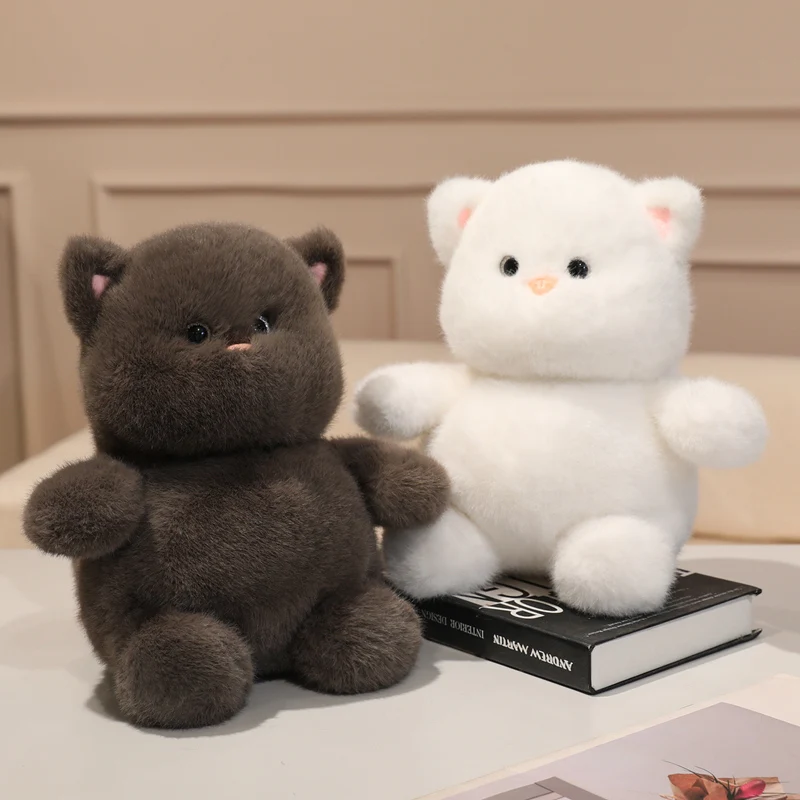 White Cat Plush Toy Creative Doll Ideal Gift Stuffed Animal Soft Toys For All Ages Collectible Plushies Comfortable Soft Toys