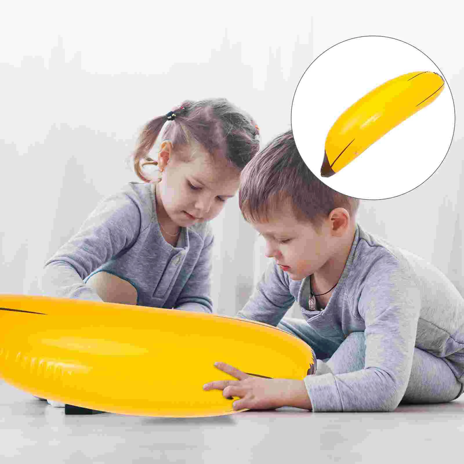 

3 Pcs Giant Inflatable Banana Toy Child Large Pool Lettuce Pvc Party Decoration