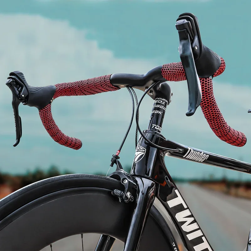Road Bike Handlebar Tape Anti Slip Silica Gel Handlebar Tape Shock Absorption Cycling Bar Bicycle Accessories bike handlebar tape