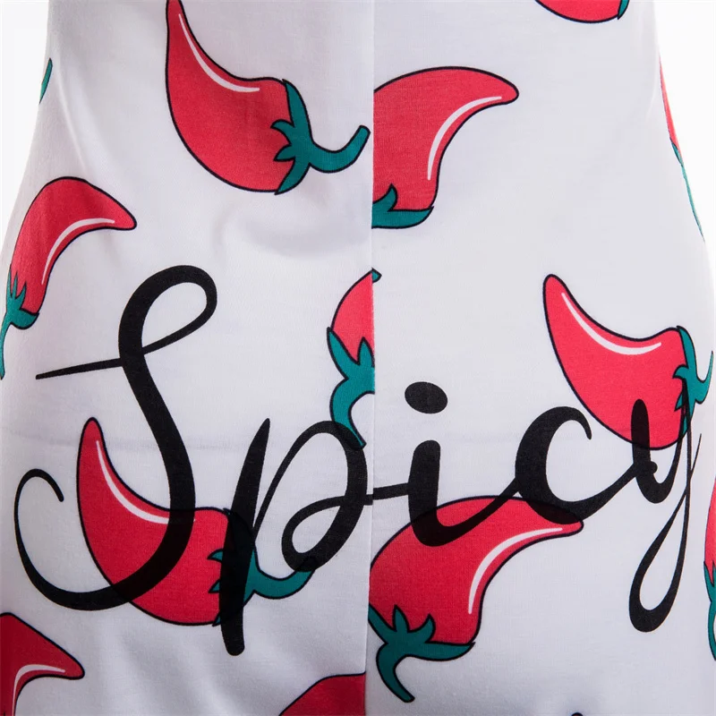 Women Long Sleeve Low Cut Bodycon Sleepwear Spicy Print Short Romper Pajamas Overalls Spring Autumn Housedresses