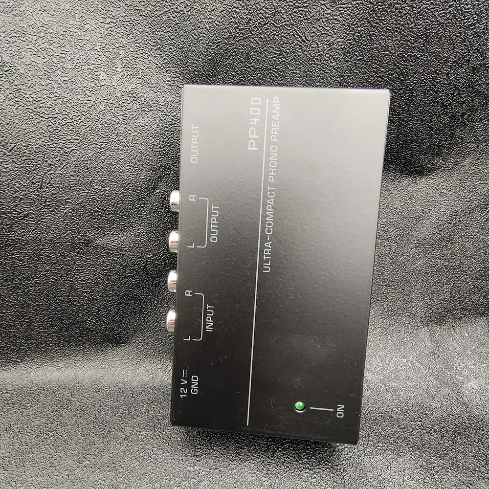 미니 PP400 EU US 플러그 앰프, 울트라 컴팩트 포노 프리앰프, 오디오 앰프 앰프, 2xRCA 입력, 2xRCA 1/4 인치 TRS 출력