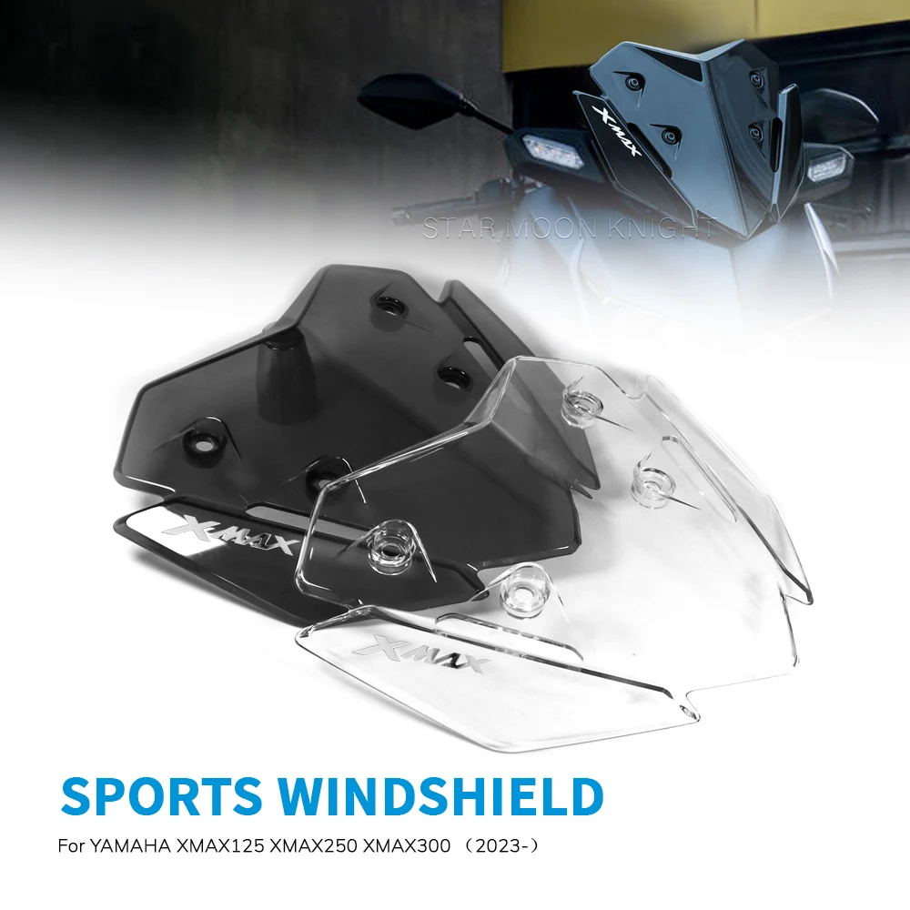 

For YAMAHA XMAX125 XMAX250 XMAX300 XMAX X MAX 2023- Motorcycle Sports Visor Windshield Windscreen Wind Shield Deflectore Screen
