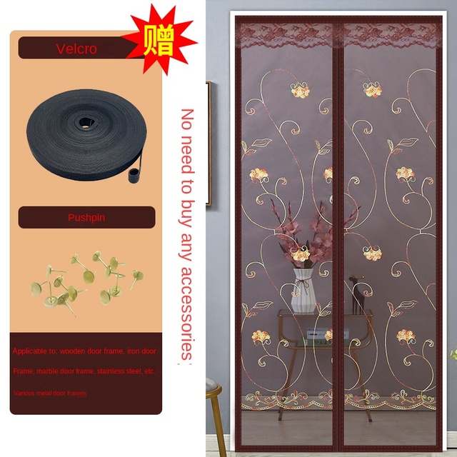 Mosquito Net Summer Anti Bug Fly Door Curtains Mesh Automatic Closing Door Screen  Kitchen Screen