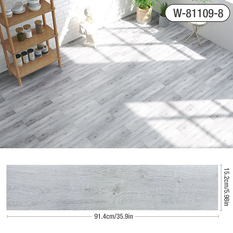 3D Self-Adhesive thick Wood Grain Floor sticker Wallpaper Modern Wall Sticker Waterproof Living Room Toilet Kitchen Home Decor 3d stickers 3d wall stickers