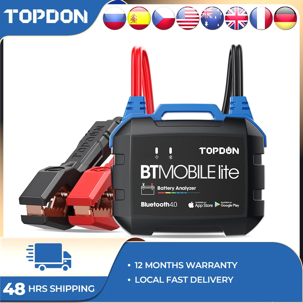 TOPDONBTMobileLiteBluetoothBatteryTester12VWirelessCarBattery