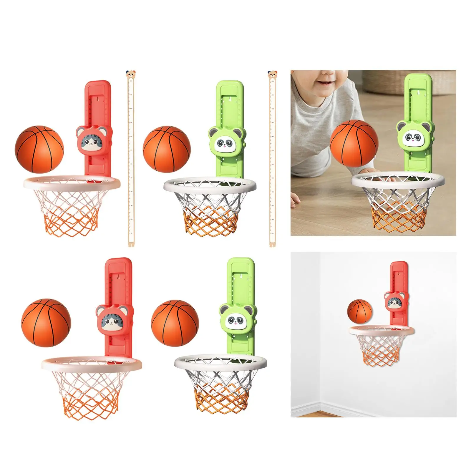 Kids Basketball Hoop Solo Practice Jump High Trainer Touch High Jump Counter