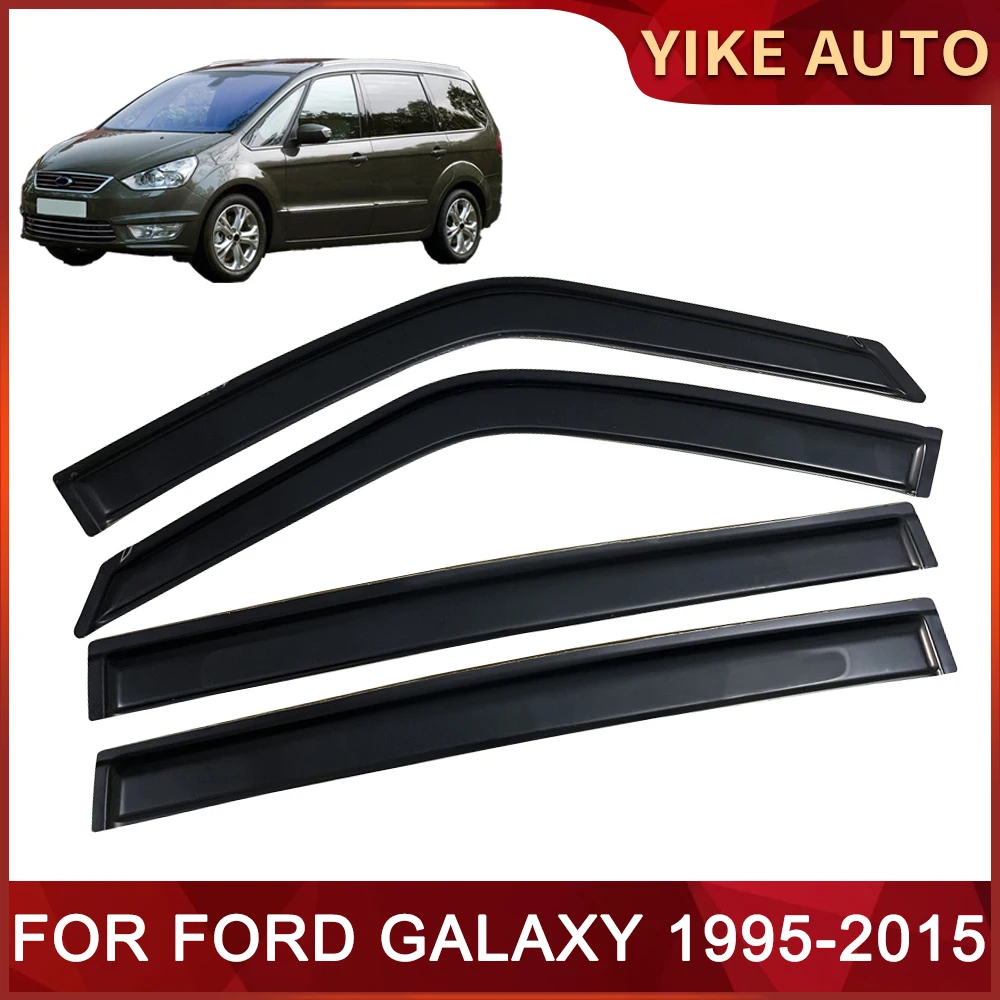 

Window Visor for FORD GALAXY 1995-2015 Weathershie Door Visor Wind Sun Rain Guards Side Window Wind Deflectors Auio