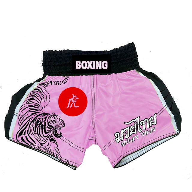 Muay Thai Boxing Shorts for Men's Women's Kids Teenagers Fighting  Kickboxing MMA