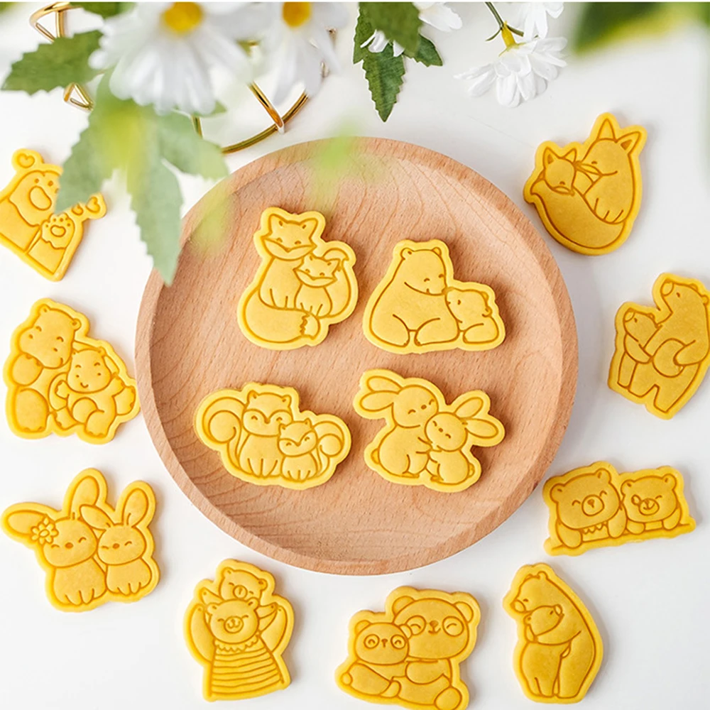 Cookie cutter baking mold cookie mould cartoon animal cookie mold embossing mold candy cookie DIY baking tool