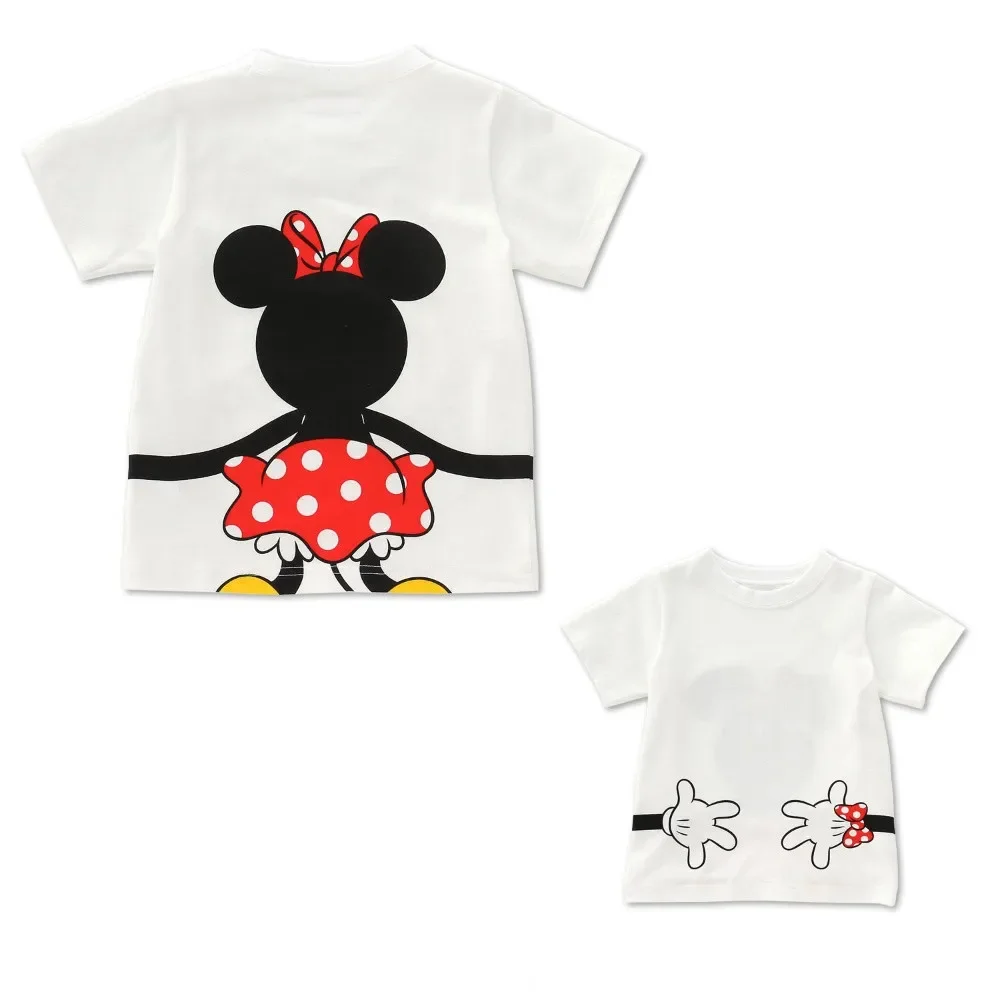 Summer Family Matching Outfit Mickey Minnie Mouse Donald Mommy Daddy Kid Son Daughter Baby Boy T-Shirt Clothes Children Top Tee Children Tshirts Children Tops