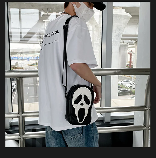 Ghost Bag Skull Goth Bags Ghostfaced Anime Shoulder Bag Ghost Faced Y2k  Purse Crossbody Mochila Cosplay Accessories Couple Bags - AliExpress