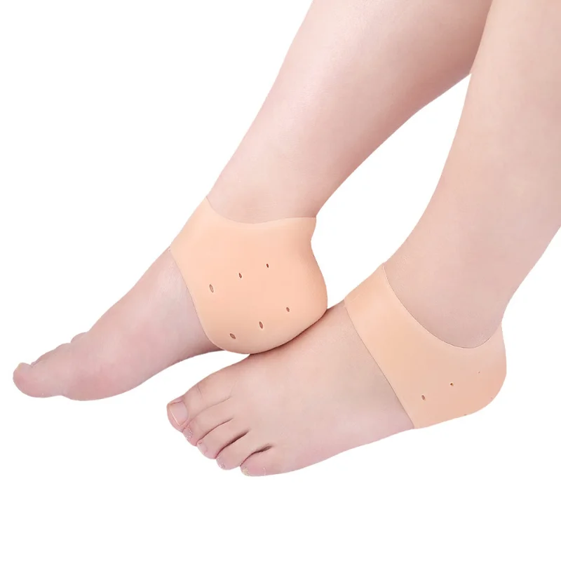 2PCS Heel Cushion Gel Heel Protector for Plantar Fasciitis Achilles Tendonitis Bone Spur Aching Feet Relieve Pain Pedicure Tools