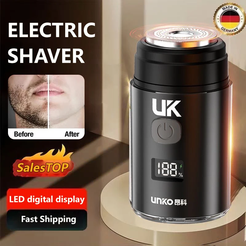 Elektrisch scheerapparaat voor heren waterdicht met led display_voghion.com