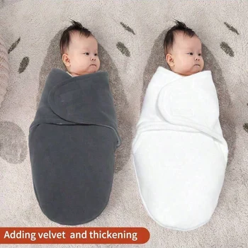 1 pezzo di fascia per bambini in tinta unita, fascia antisaltamento per neonati, velluto al latte ultra morbido e confortevole: delicato sulla pelle e delicato, adatto per neonati da 0-6 mesi, neonati per uso esterno in autunno e inverno, velluto caldo, regalo perfetto per neonati