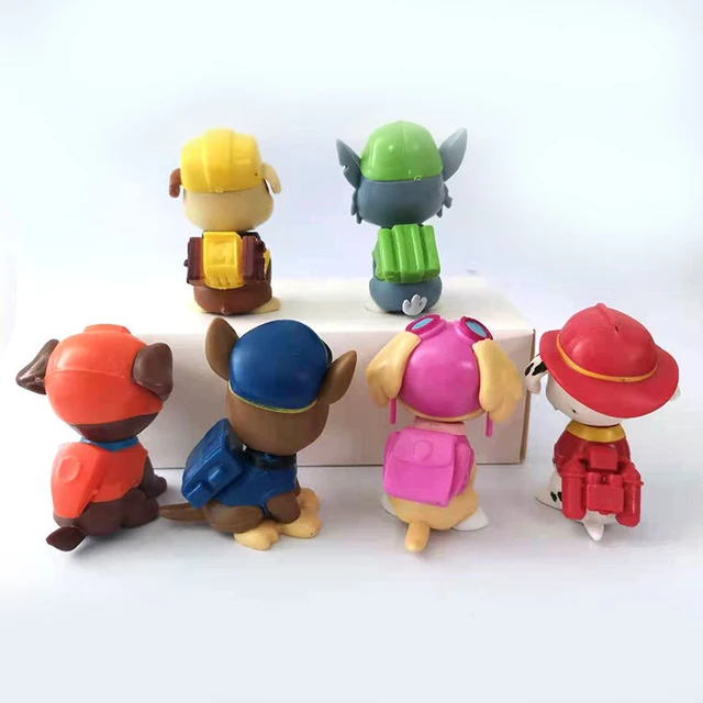6 Pièces ensemble de jouets Pat' Patrouille, dessin animé