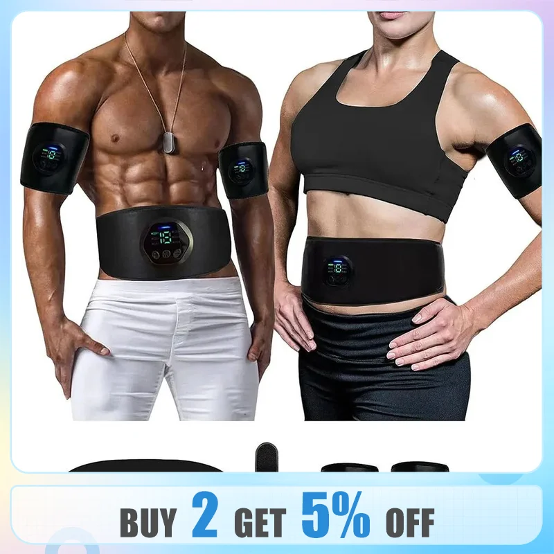 EMS Abdominal Muscle Stimulator Toning Belt Portable Electric ABS Machine Muscle  Toner Fitness Training Gear Home Gym - AliExpress