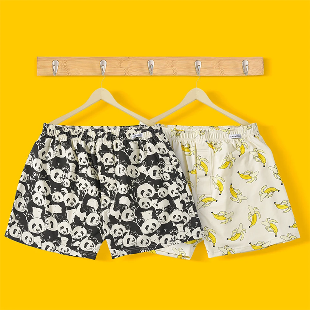 

Sexy Men Boxershorts Cute Printed Cotton Boxer Briefs Pouch Underwear Male Shorts Trunks Pajamas Underpants Nightwear Short