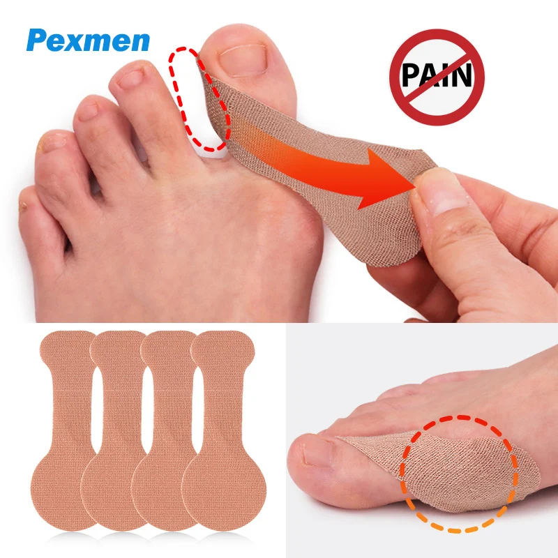 Pexmen 1/3/5/10Pcs Moleskin Turf Toe Strap with Pressure Sensitive Adhesive Plantar Fasciitis Relief Strips Relieve Big Toe Pain зубная паста colgate sensitive pro relief восстановление и контроль 75 мл