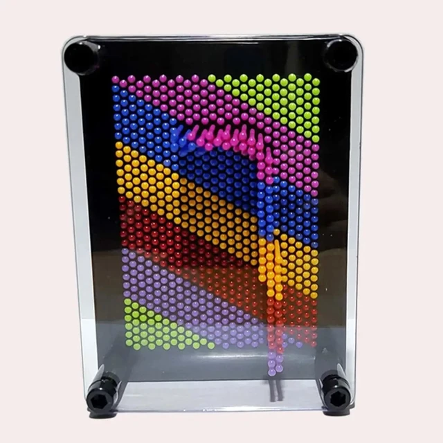 1pc-Plastic Square Rainbow Handprint Versatile Needle Drawing 3D Clone Hand Model Puzzle Toy 2