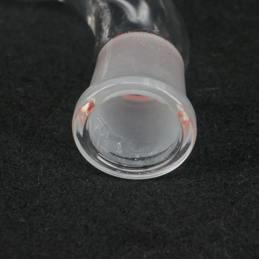 24/29 Joint Glass Vacuum Receiver Adapter Laboratory Lab Science 105 Degree Bend