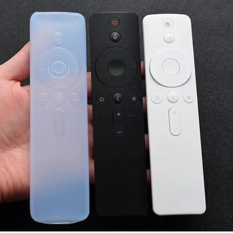 Silicone Remote Control Cover for Xiaomi 4A TV Voice Buttons Version Soft Silicone Remote Control Protector Case silicone remote case silicone remote cover silicone remote sleeve remote controller cover silicone case protector