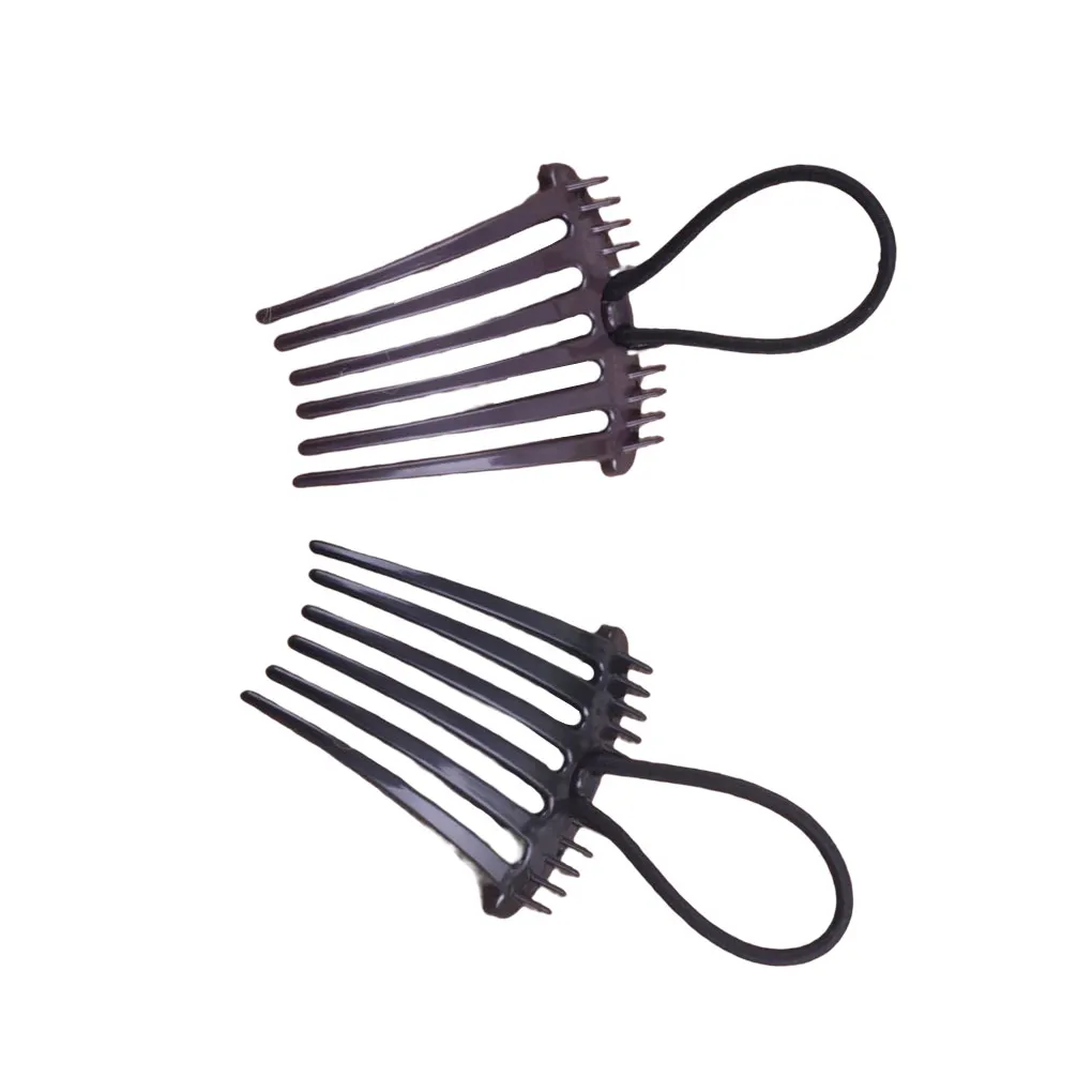 2 Pezzi Coda Di Cavallo Bump It Up Pettine Per Capelli Clip Forcine Inserto Volume In Plastica Mollette Coda Di Cavallo Copricapo Strumento Per Lo Sty