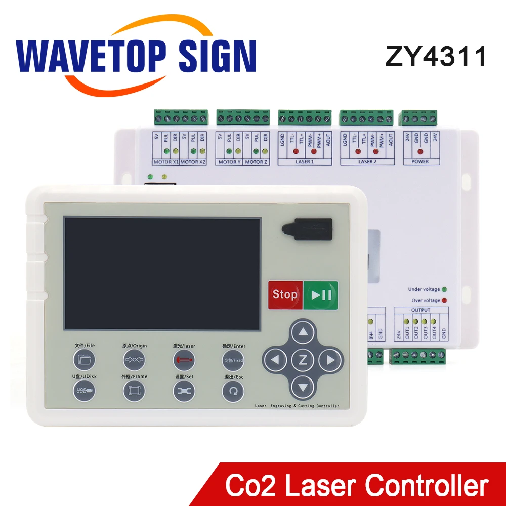 

Лазерный контроллер WaveTopSign ZY4311 Co2 24 В для лазерной резки и гравировки Co2
