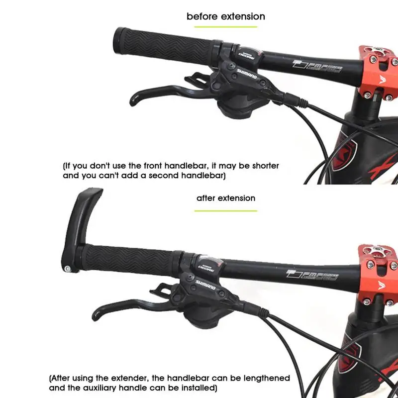 Bike Handlebar Extension Rod Bike Bicycle Fork Stem Extension Stem Riser Adapter Road Folding Bikes Accessories 1 Pair