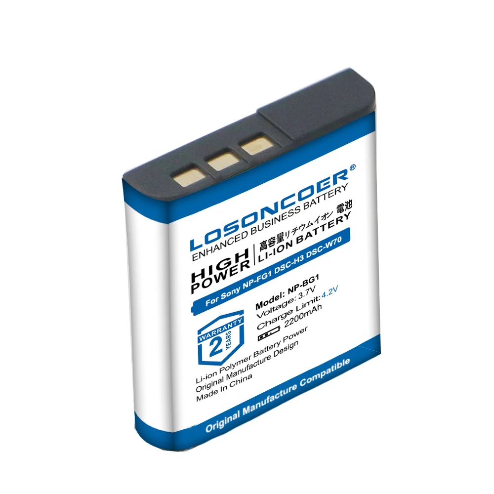 2200mAh Camera Battery pack For Sony NP-BG1 NPBG1 FG1 DSC W120 W125 W130 W150 W170 W200 W210 W220 W230 W290 T20 T100 HX30 rechargeable battery,action camera battery,sony battery