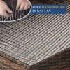 Wicker Sectional Sofa Set Rattan Modular Patio Conversation Sets with Cushions Couch Set & Coffee Table for Outside Garden 6