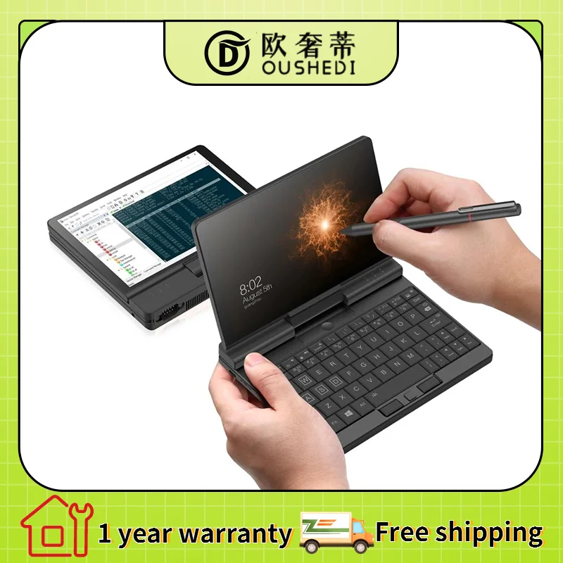 One-Netbook A1 Pro Engineer PC Mini Laptop 7 Inch IPS Intel Core i5-1130G7 i7-1160G7 Pocket Computer Windows 11 16G 512GB 0.55KG