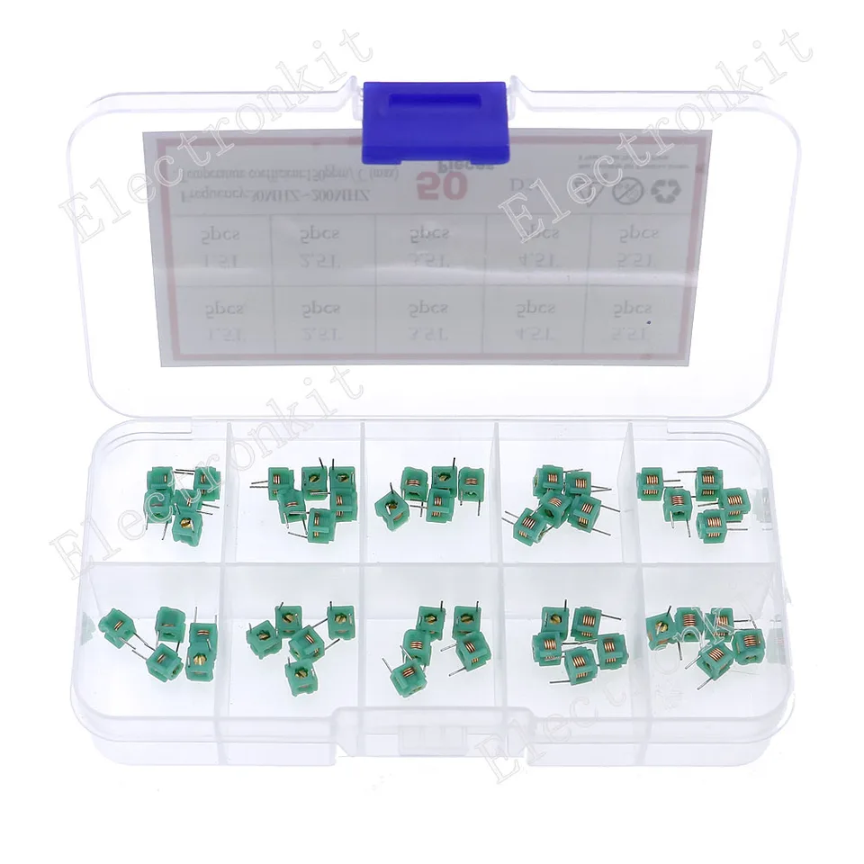 Wondiwe 20 Pcs Adjustable Inductor Shell Skeleton