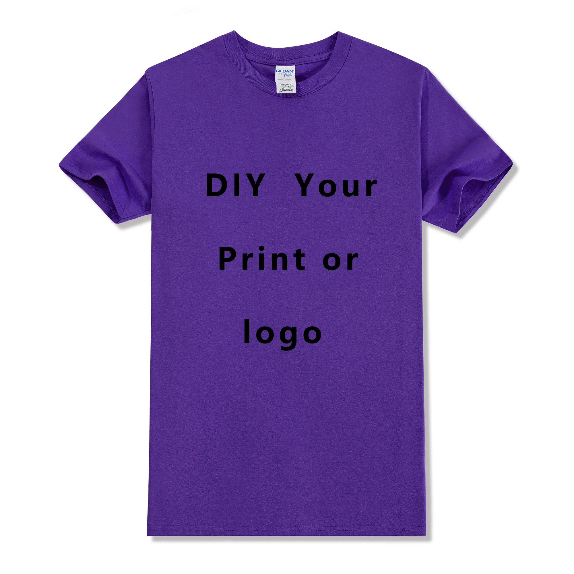 Custom Text T-Shirt - Personalized Cotton Tee For Men & Women, Add Your Own Message - View #6