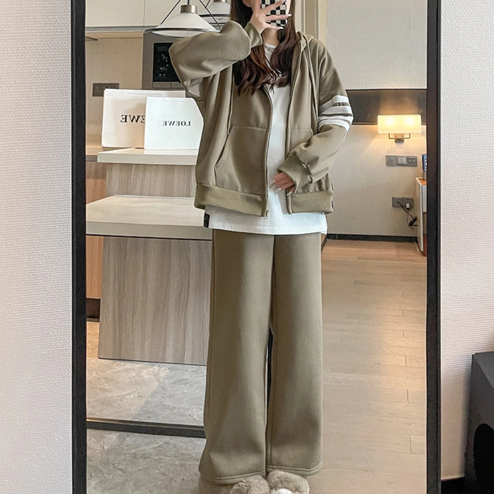 Pregnant Women's Clothes Spring Autumn Maternity Suit Fashion Casual Hoodie and pants Maternity Clothing Sets Pullover Suit