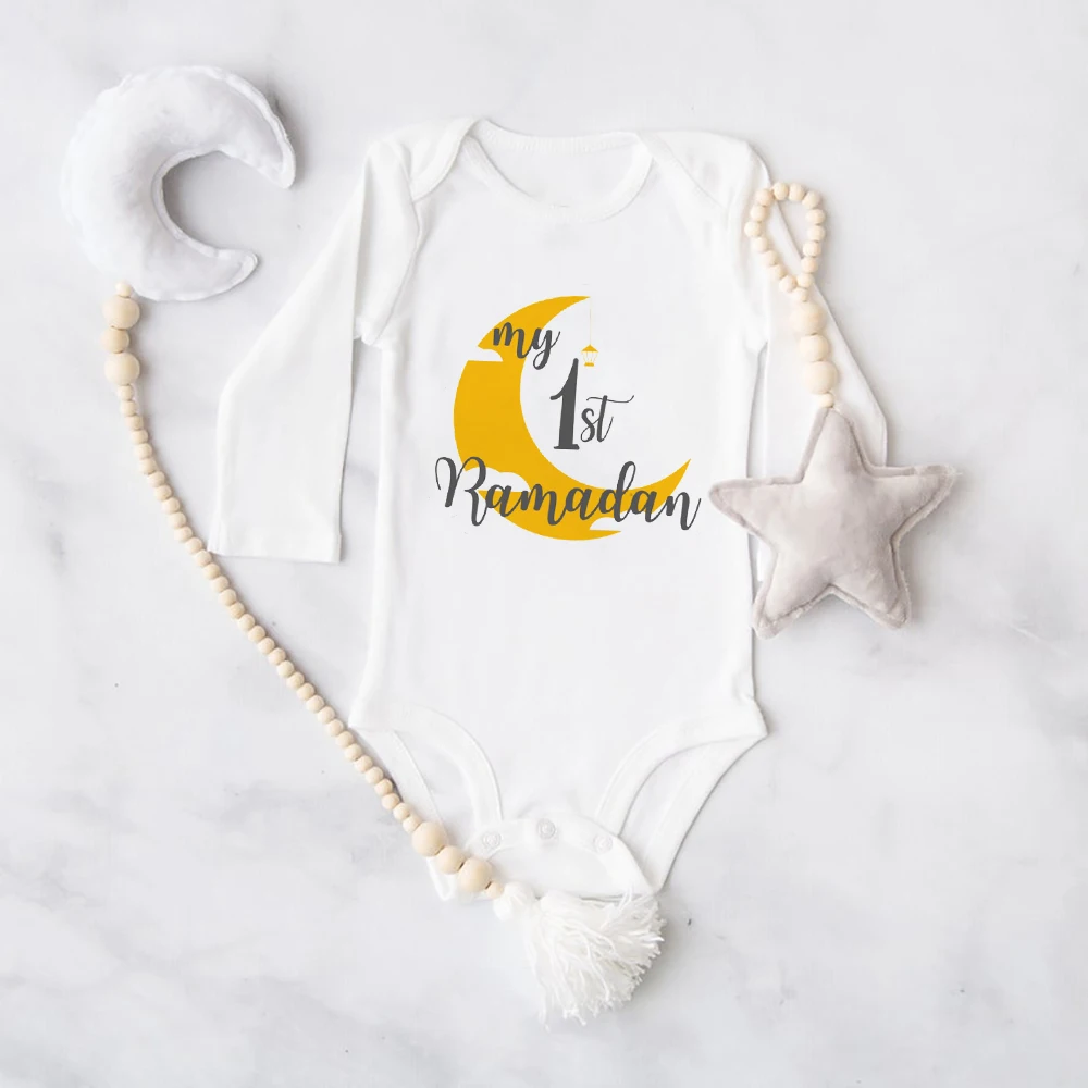 Personalizzato Il Mio Primo Eid Baby Grow Abbigliamento Eid Per - Foto 3